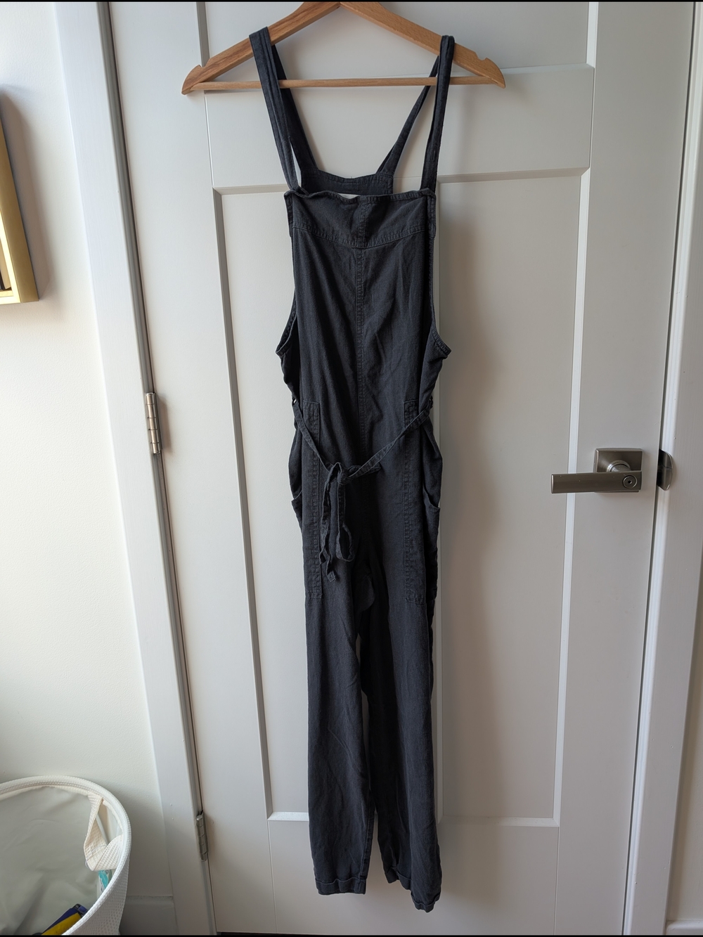 Universal Thread Black Utility Jumpsuit with Tie Waist